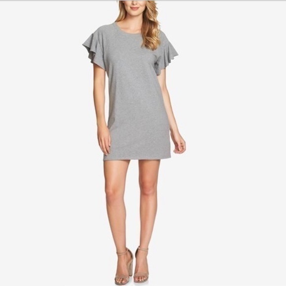 1. State Dresses & Skirts - 1.State Released Hem Ribbed Collar T-Shirt Dress